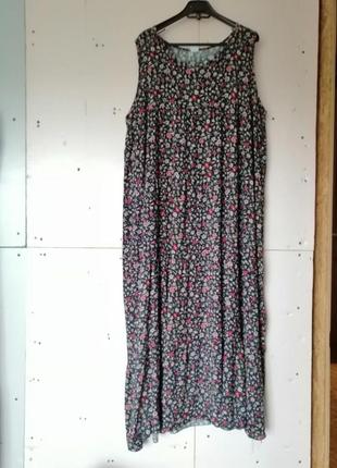 Платье сарафан длинное натуральная ткань хлопок штапель размер единый универсальный в наличии три цв2 фото