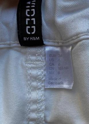 Білі жіночі шорти h&m розмір 363 фото
