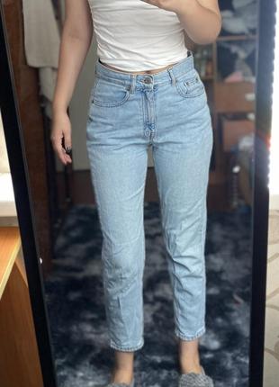 Джинси мом pull&bear mom barokprint jeans моми