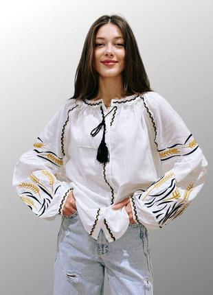 Вышиванка с колоссам