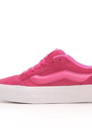 Топ 🔥 замшевые кеды vans knu pink7 фото