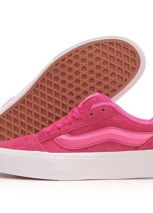 Топ 🔥 замшевые кеды vans knu pink6 фото