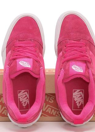 Топ 🔥 замшевые кеды vans knu pink2 фото