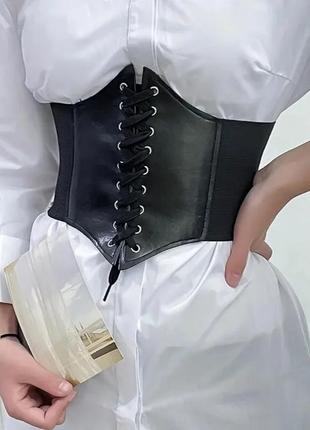 Пояс-корсет на резинке универсальный, корсетный пояс тренд сезона magelite