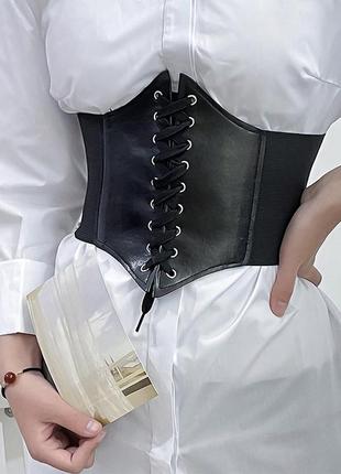 Пояс-корсет на резинке универсальный, корсетный пояс тренд сезона magelite