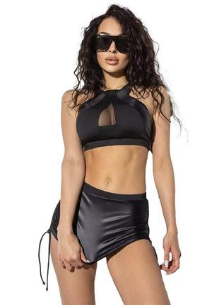 Юбка с шортами p5 l черный (06399896), totalfit