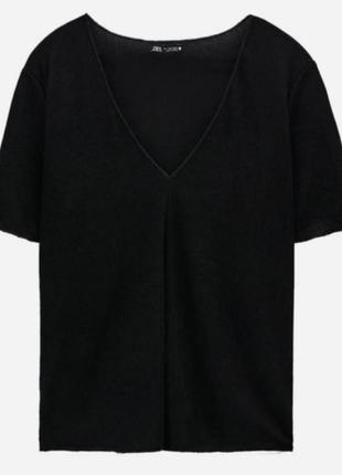 Футболка кофточка zara чорна