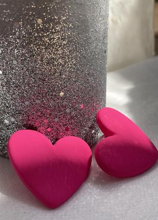Серьги «сердце»
