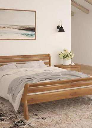 Двуспальная кровать ismart верона орех светлый 160х200 см (dmbg-1933)