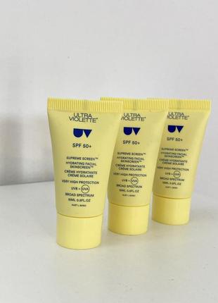 Ultra violette supreme screen hydrating facial skinscreen солнцезащитный крем для лица / spf крем