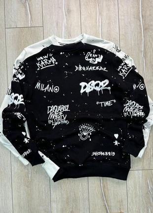 Світшот в стилі dsquared
