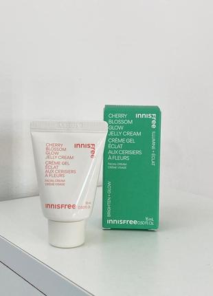 Крем для обличчя innisfree cherry blossom glow jelly cream/ зволожуючий крем для обличчя
