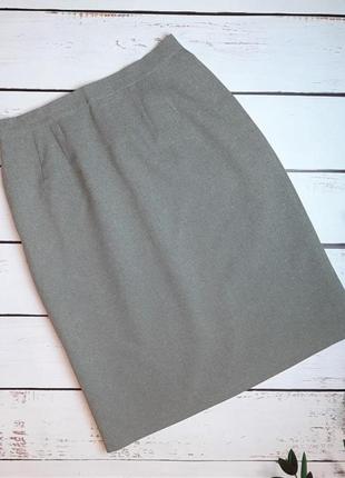 1+1=3 базовая идеальная деловая серая юбка карандаш по колено, размер 482 фото