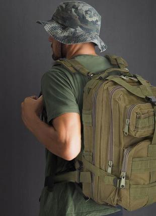 Тактический военный рюкзак для выживания 38 л зеленый trizand 89202 фото