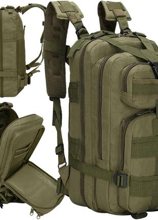 Тактичний військовий рюкзак для виживання 38 л зелений trizand 8920