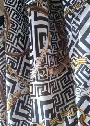 Хустина хустка платок на голову на шию велика 90см сатинова як шовк нова