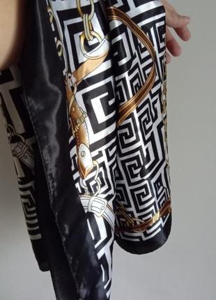 Хустина хустка платок на голову на шию велика 90см сатинова як шовк нова