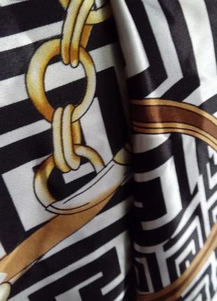 Хустина хустка платок на голову на шию велика 90см сатинова як шовк нова