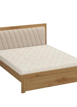 Двоспальне ліжко ismart торонто т6 горіх світлий + аляска 01 140х200 см (dmbg-1280)