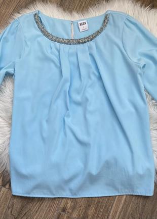 Блуза, сорочка блакитного кольору