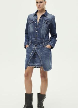 Джинсовое платье zara