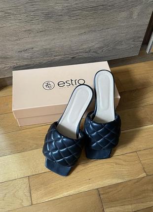 Шльопанці estro шкіряні 37-38 р босоніжки