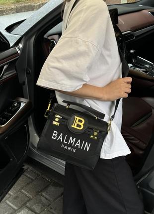 Стильная сумочка balmain b-buzz 23 total black