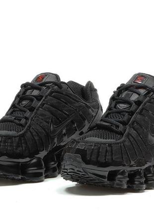 Топ! чоловічі кросівки nike shox black2 фото