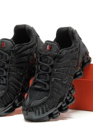 Топ! чоловічі кросівки nike shox black