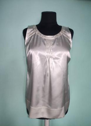 Майка біла атласна