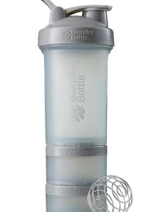 Шейкер спортивний blenderbottle prostak 22oz/650ml з 2-ма контейнерами grey (original)