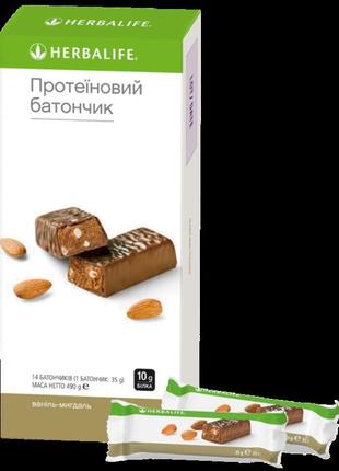 Протеиновые батончики со вкусом ваниль-миндаль