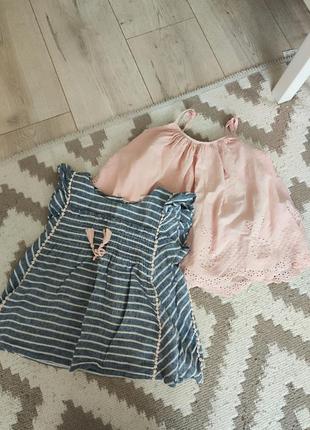 Стильный комплект одягу, 3-4 роки, сукня. сарафан, майка, футболка2 фото