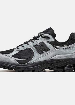 Мужские кроссовки new balance 2002r grey black 40-41-42-43-44-45