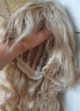 Парик волнистые волосы, 45 см, золотой блонд