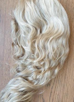 Парик волнистые волосы, 45 см, золотой блонд