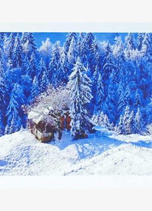 Алмазна мозаїка js 20413 (50) "tk group", 20х30 см, "засніжений ліс", в коробці