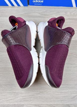 Кроссовки nike sock dart night maroon сеточка беговые 395 фото