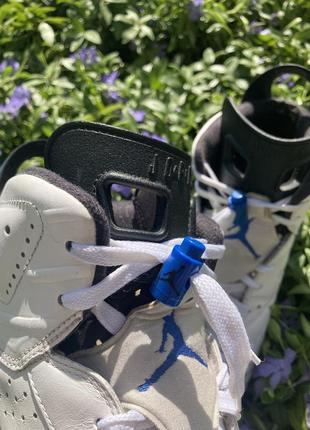 Кроссовки air jordan 6 sport blue &lt;unk&gt; кроссовки найк джордан оригинал8 фото