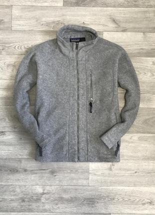 Grey patagonia fleece deals