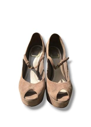 Christian dior blue patent leather туфлі жіночі діор