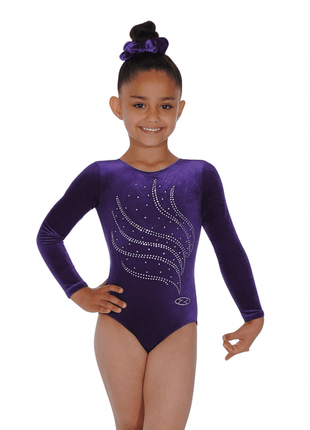 Купальник спортивний з довгим рукавом для танців, гімнастики zone tiara розмір 36