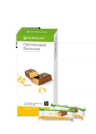 Протеиновые батончики со вкусом лимона гербалайф