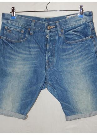 Джинсовые шорты g-star raw 3301 straight ½