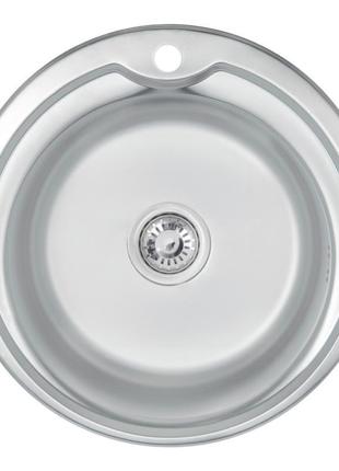 Кухонна мийка lidz 510-d 0,8 мм satin (lidz510dsat)