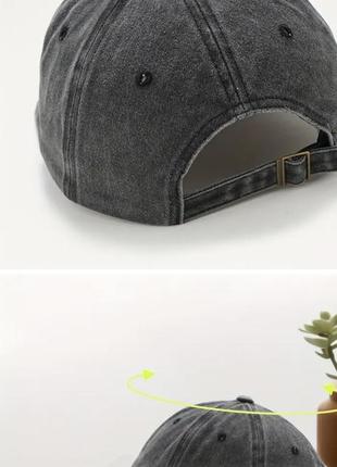 Кепка бейсболка трендовая серая3 фото