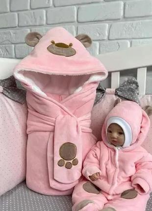 Комплект дитячий панда 4 предмета панда (зима)