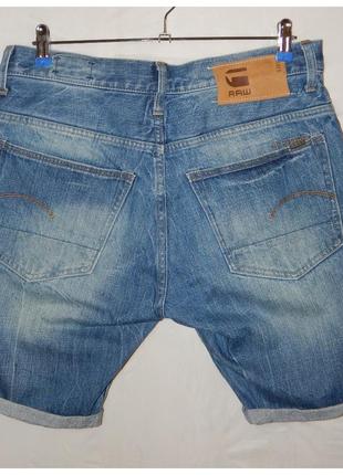 Джинсовые шорты g-star raw 3301 straight ½3 фото