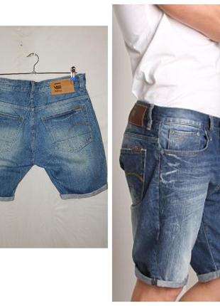 Джинсові шорти g-star raw 3301 straight 1⁄24 фото