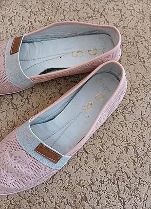 Жіночі шкіряні балетки 40 розміру